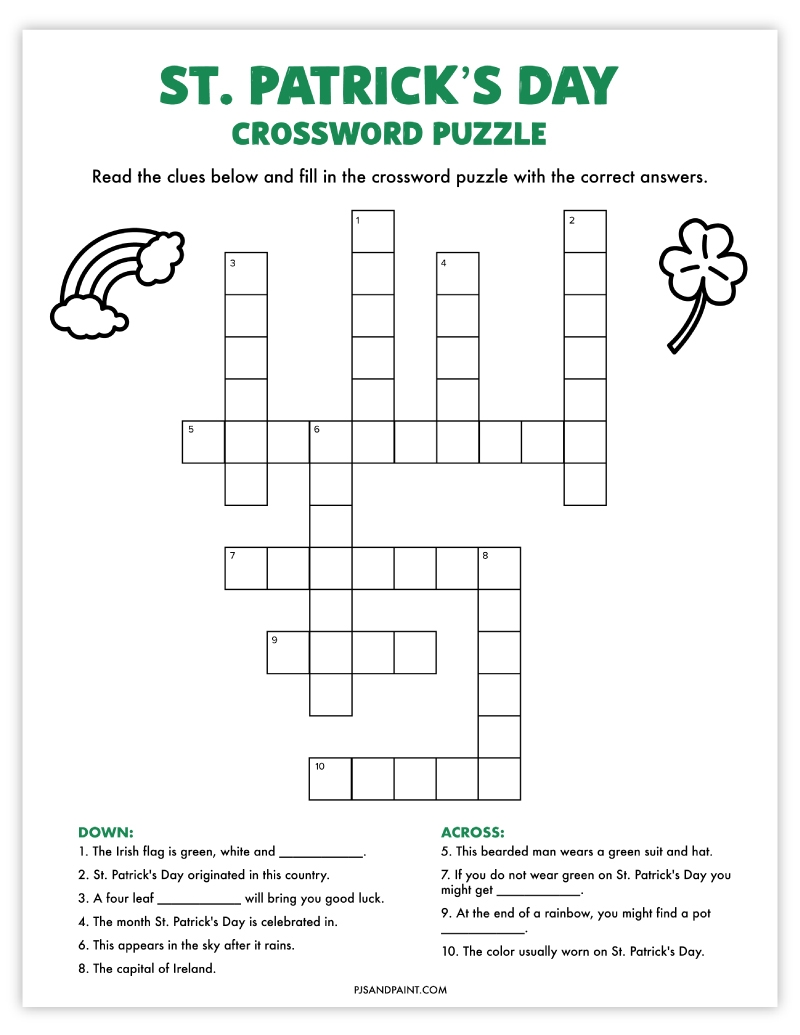 Fill In Crossword Puzzles Printable Fill In Crossword Puzzles Printable