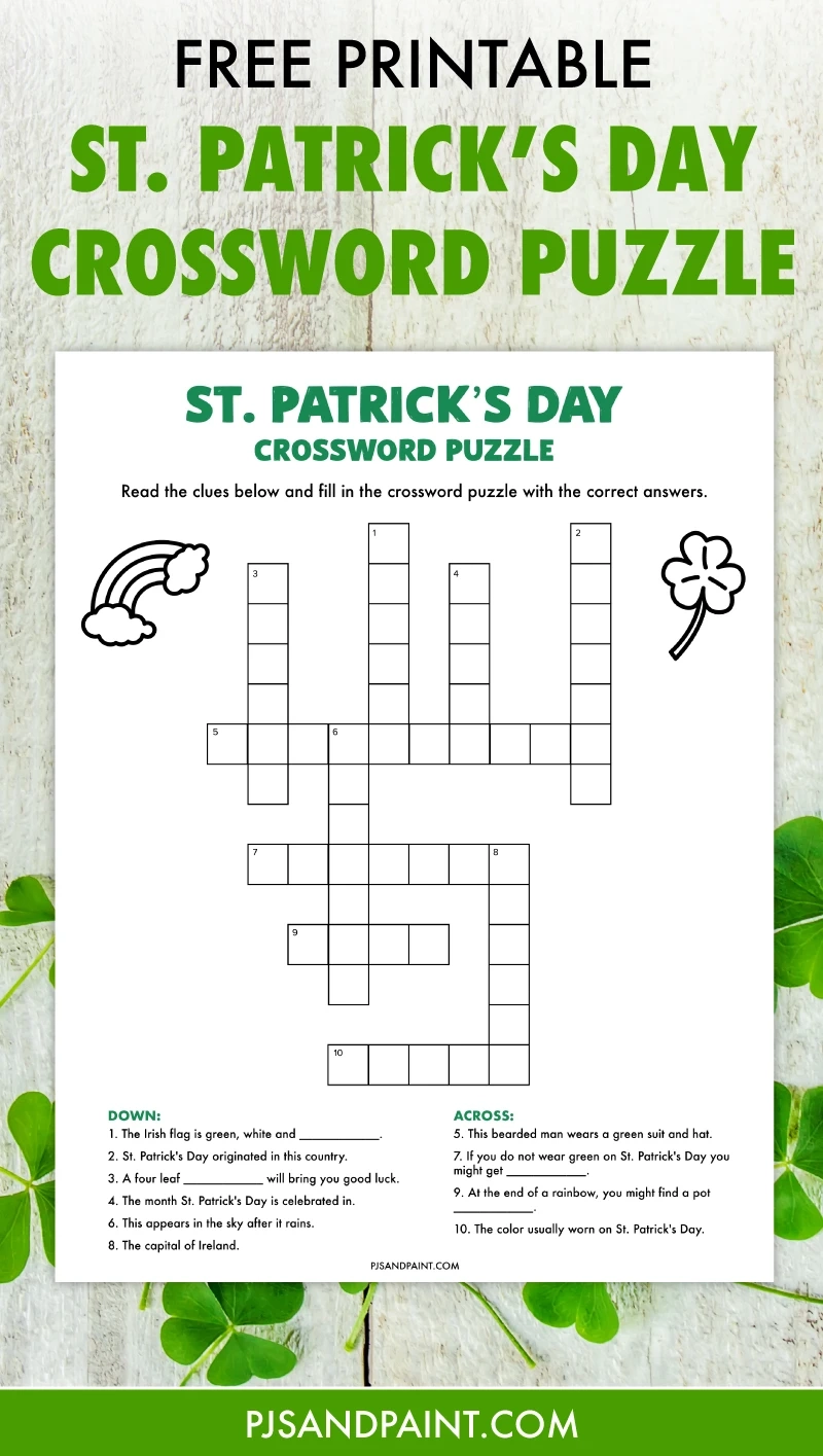 Printable Crossword Puzzles With Answers -Pinterest