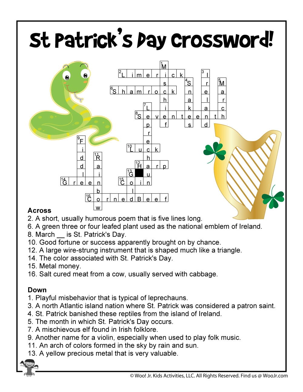 St Patrick s Day Word Puzzles Woo Jr Kids Activities Children s Publishing St Patrick s Day Word Puzzles Woo Jr Kids Activities Children s Publishing