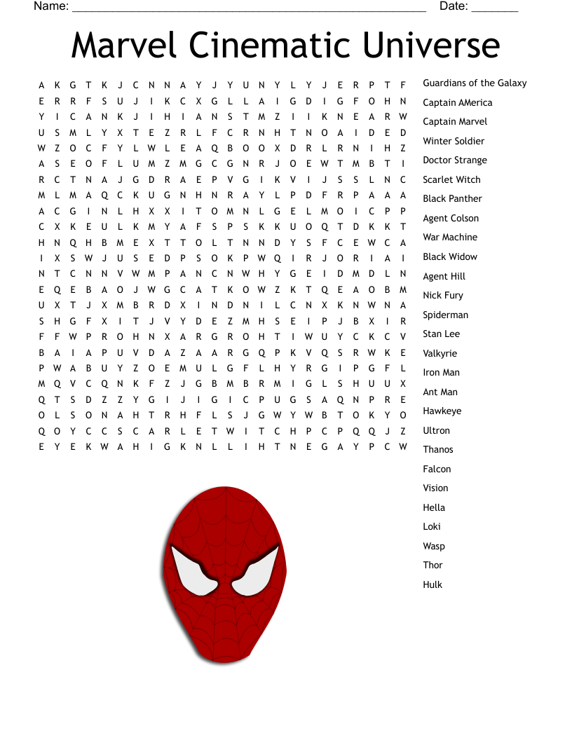 Stan Lee Word Search WordMint Stan Lee Word Search WordMint