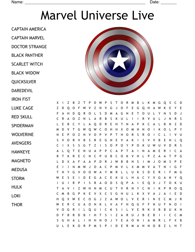 Printable Stan Lee Crossword Puzzles Printable Stan Lee Crossword Puzzles