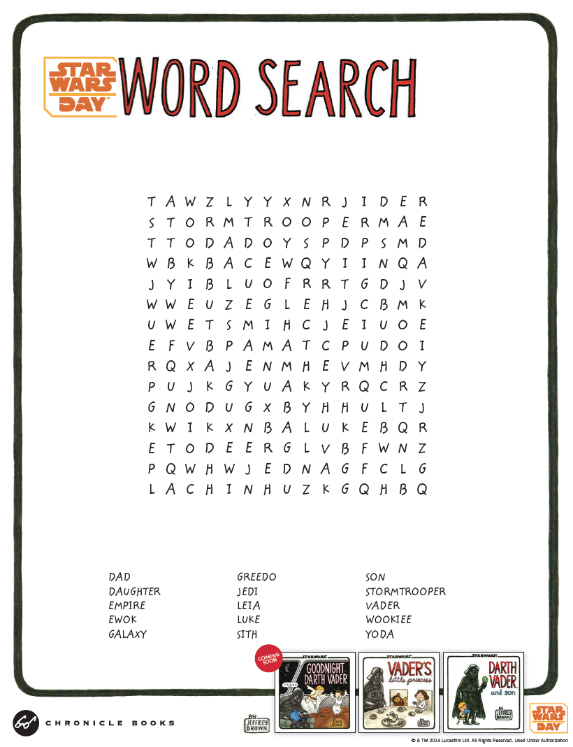 Printable Star Wars Crossword Puzzles Printable Star Wars Crossword Puzzles