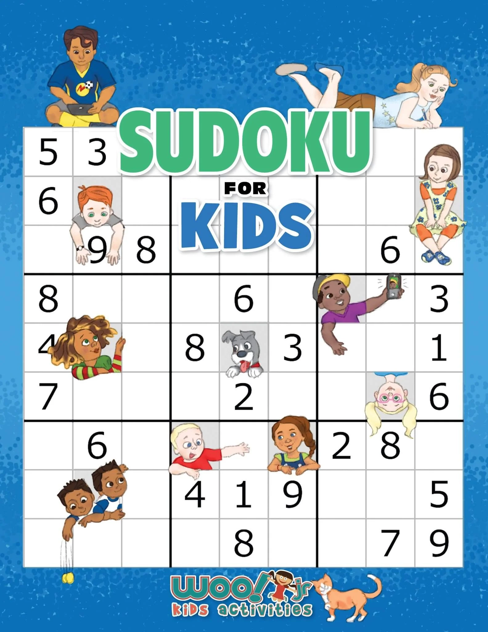 Sudoku For Kids 100 Sudoku Puzzles From Beginner To Advanced PDF Printables From Woo Jr Kids Activities