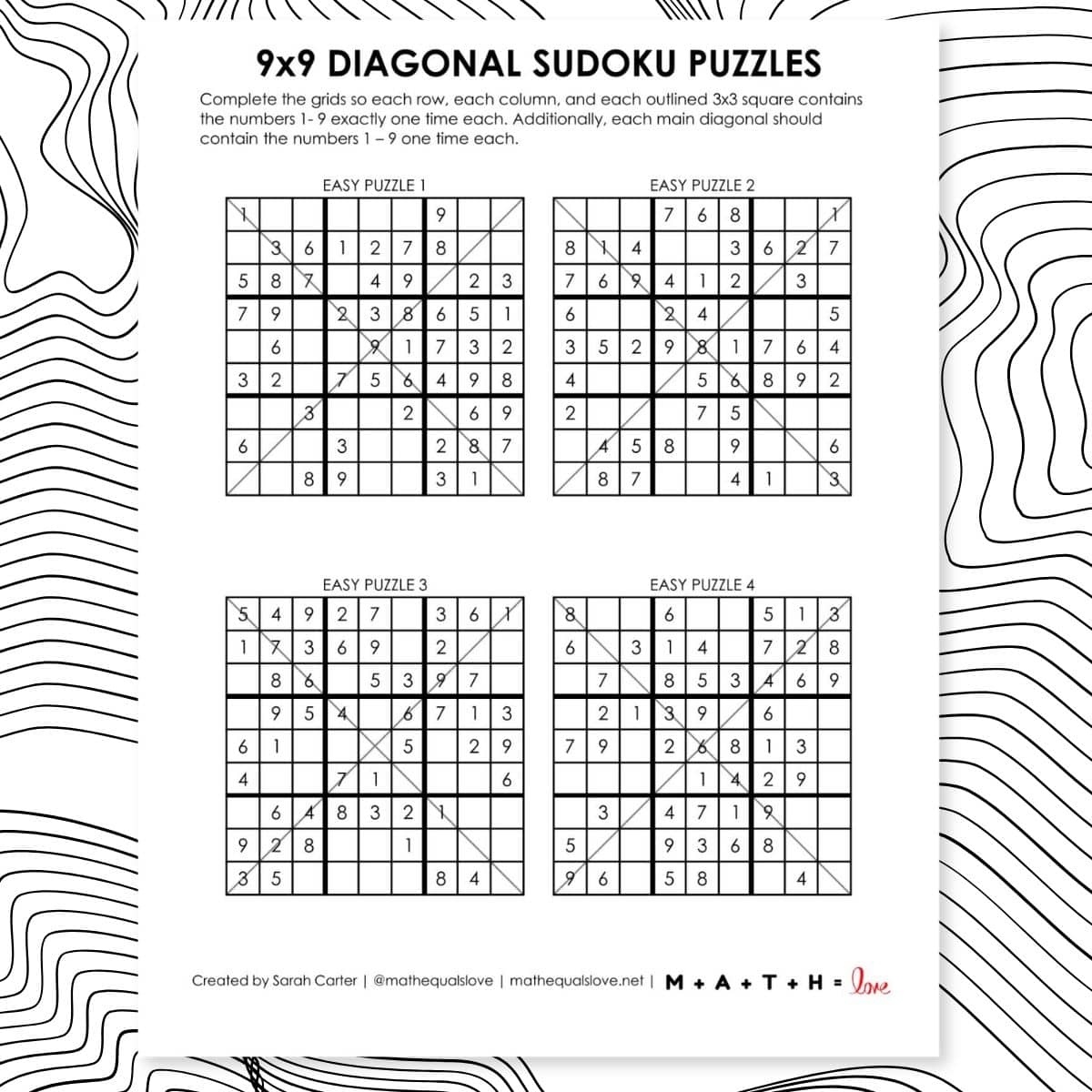 Sudoku Math Love Sudoku Math Love