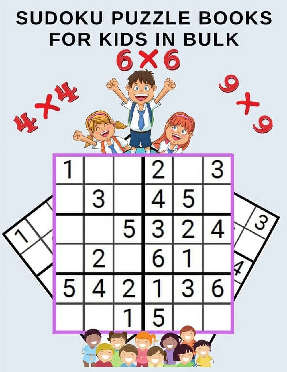 Sudoku Puzzle Books For Kids In Bulk Beginner Sudoku Puzzle Books For Kids Under 5 With 4x4 6x6 And 9x9 Puzzle Grids Paperback Walmart