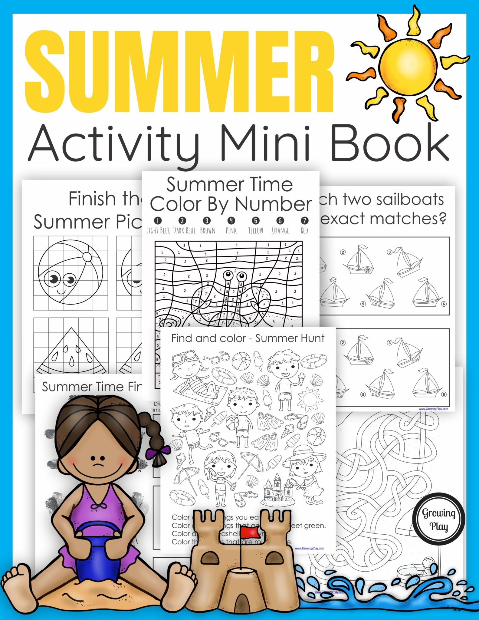 Summer Puzzle Book Growing Play Summer Puzzle Book Growing Play