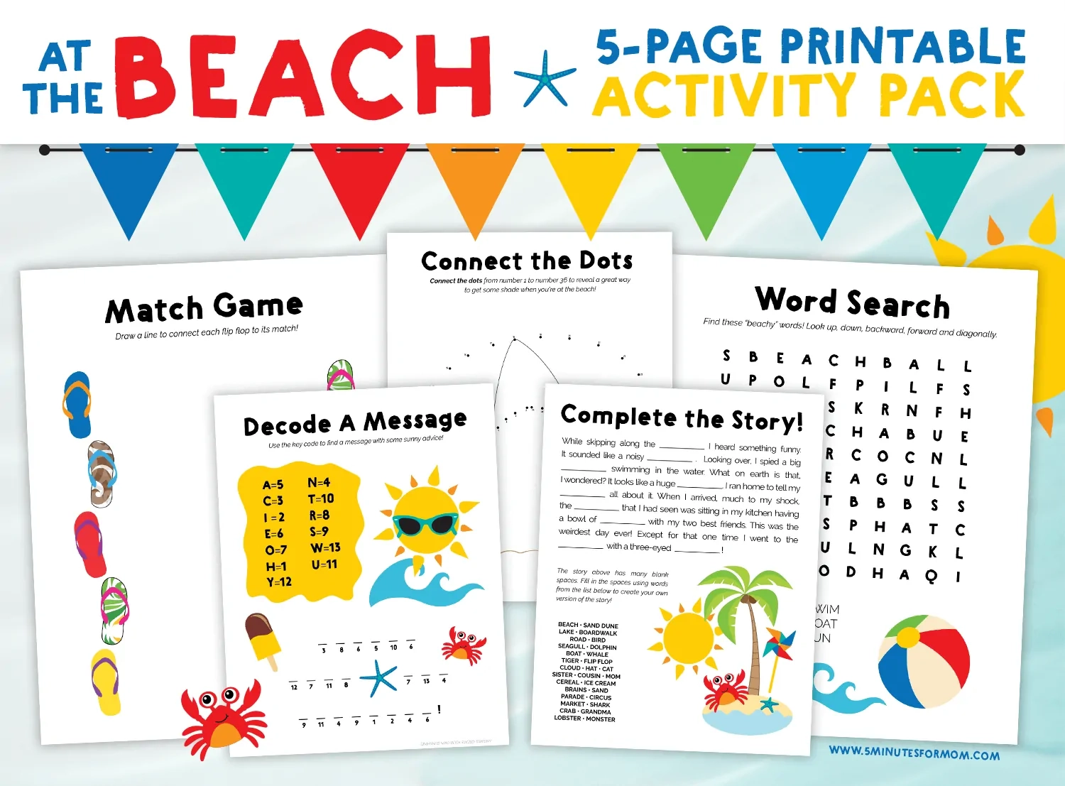 Summer Word Search Puzzles For Kids 5 Minutes For Mom Summer Word Search Puzzles For Kids 5 Minutes For Mom