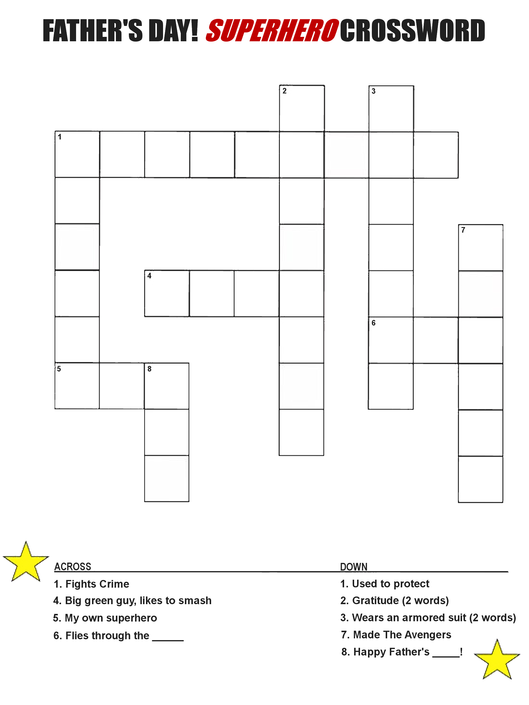 Printable Avengers Crossword Puzzles Printable Avengers Crossword Puzzles