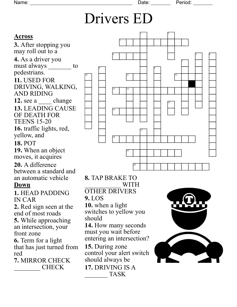 Printable Crossword Puzzles For Teenagers