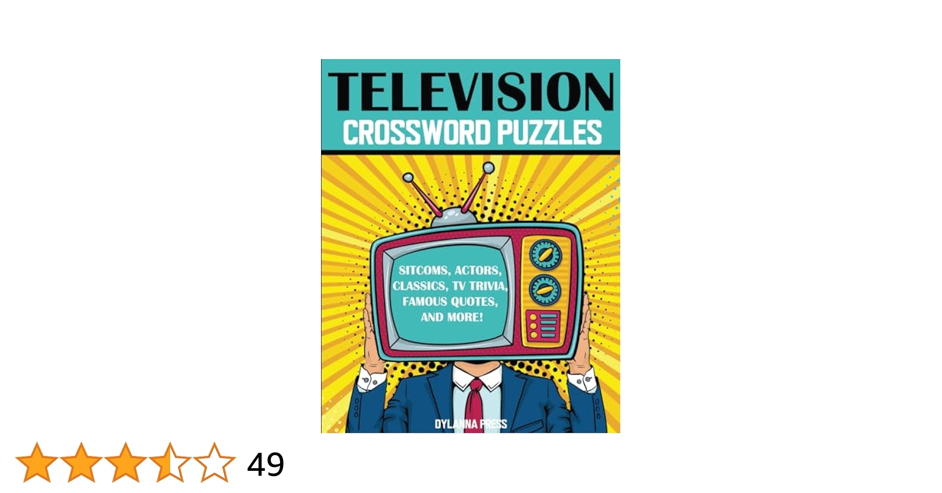 Television Crossword Puzzles Fun TV Trivia Book Dylanna Press 9781647902537 Amazon Books