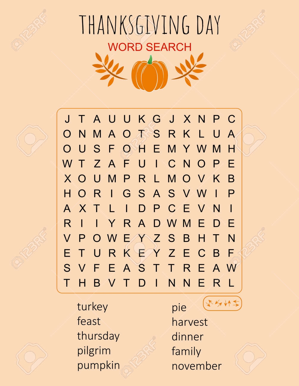 Printable Thanksgiving Crossword Puzzles Printable Thanksgiving Crossword Puzzles