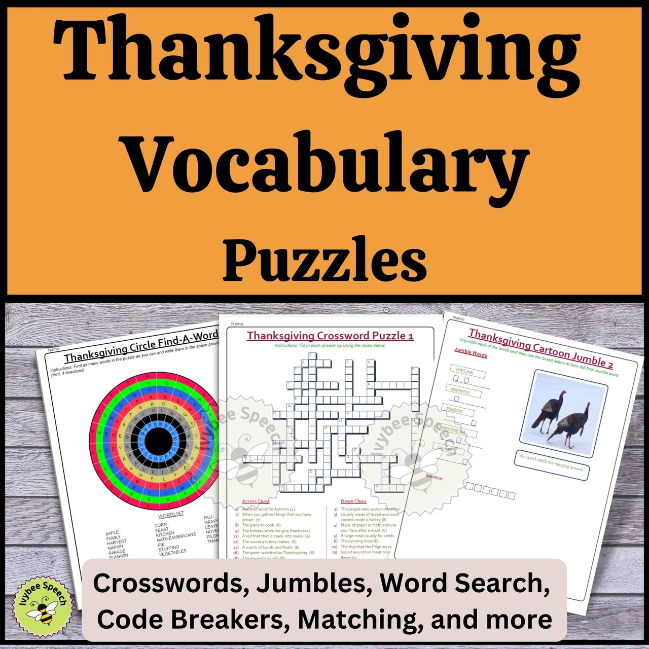 Thanksgiving Puzzles Crosswords Code Breakers Jumbles And More Thanksgiving Puzzles Crosswords Code Breakers Jumbles And More