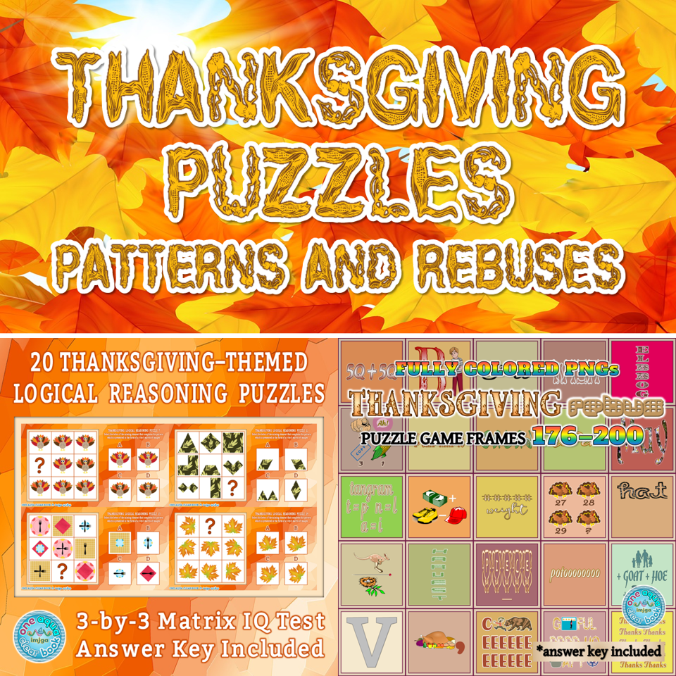 Free Printable Thanksgiving Matrix Logic Puzzles Free Printable Thanksgiving Matrix Logic Puzzles