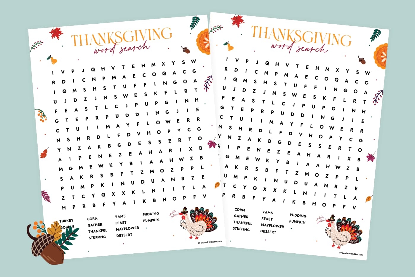 Thanksgiving Word Puzzles Printable Thanksgiving Word Puzzles Printable
