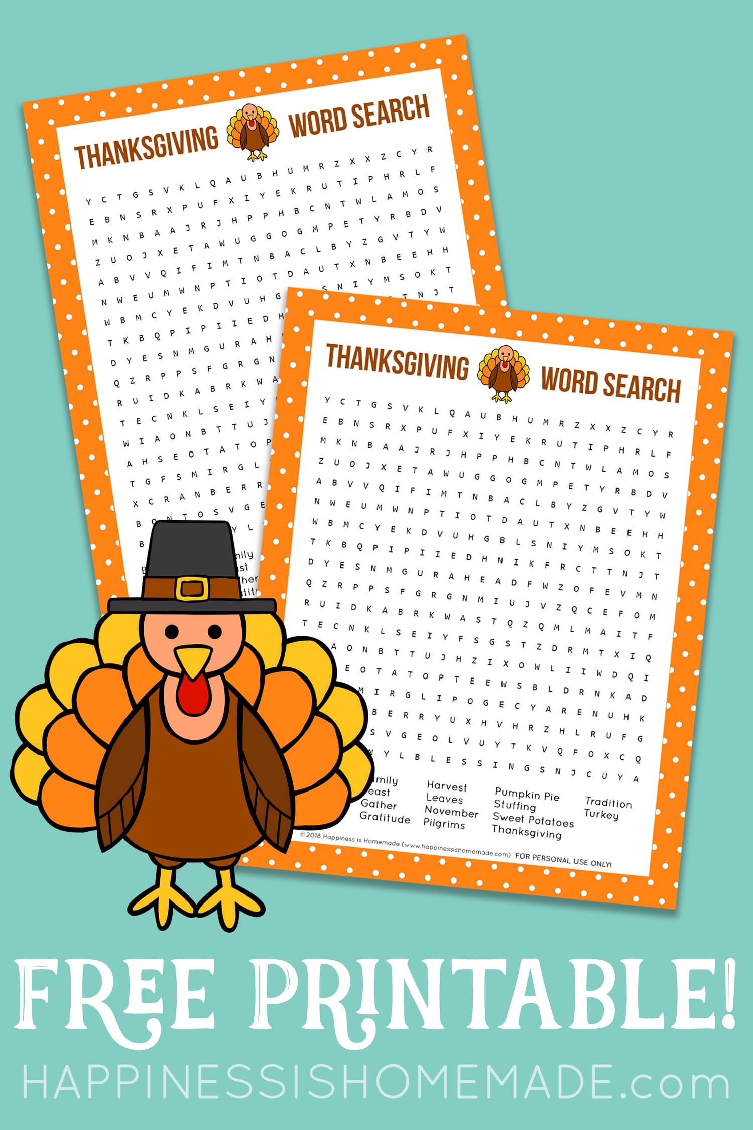 Thanksgiving Printable Word Puzzles Thanksgiving Printable Word Puzzles