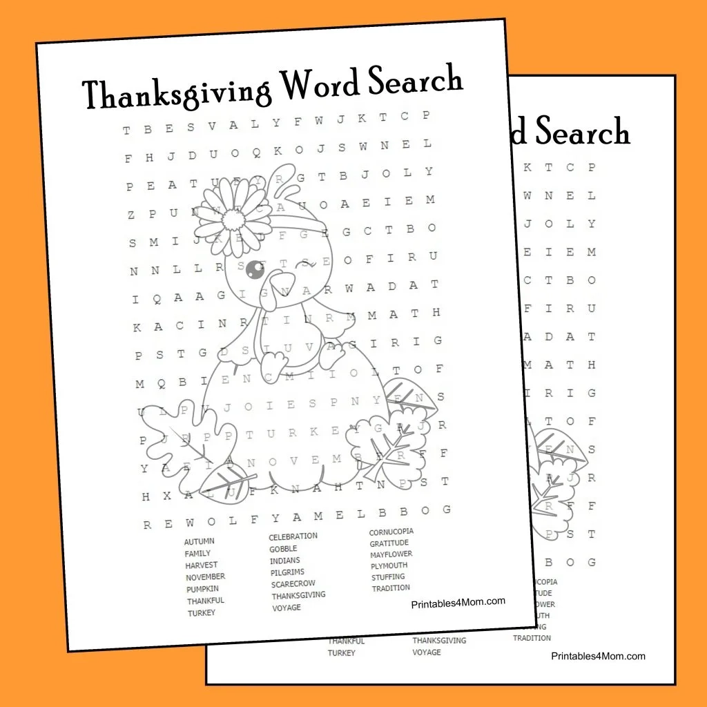 Thanksgiving Word Search Puzzles Printable Thanksgiving Word Search Puzzles Printable