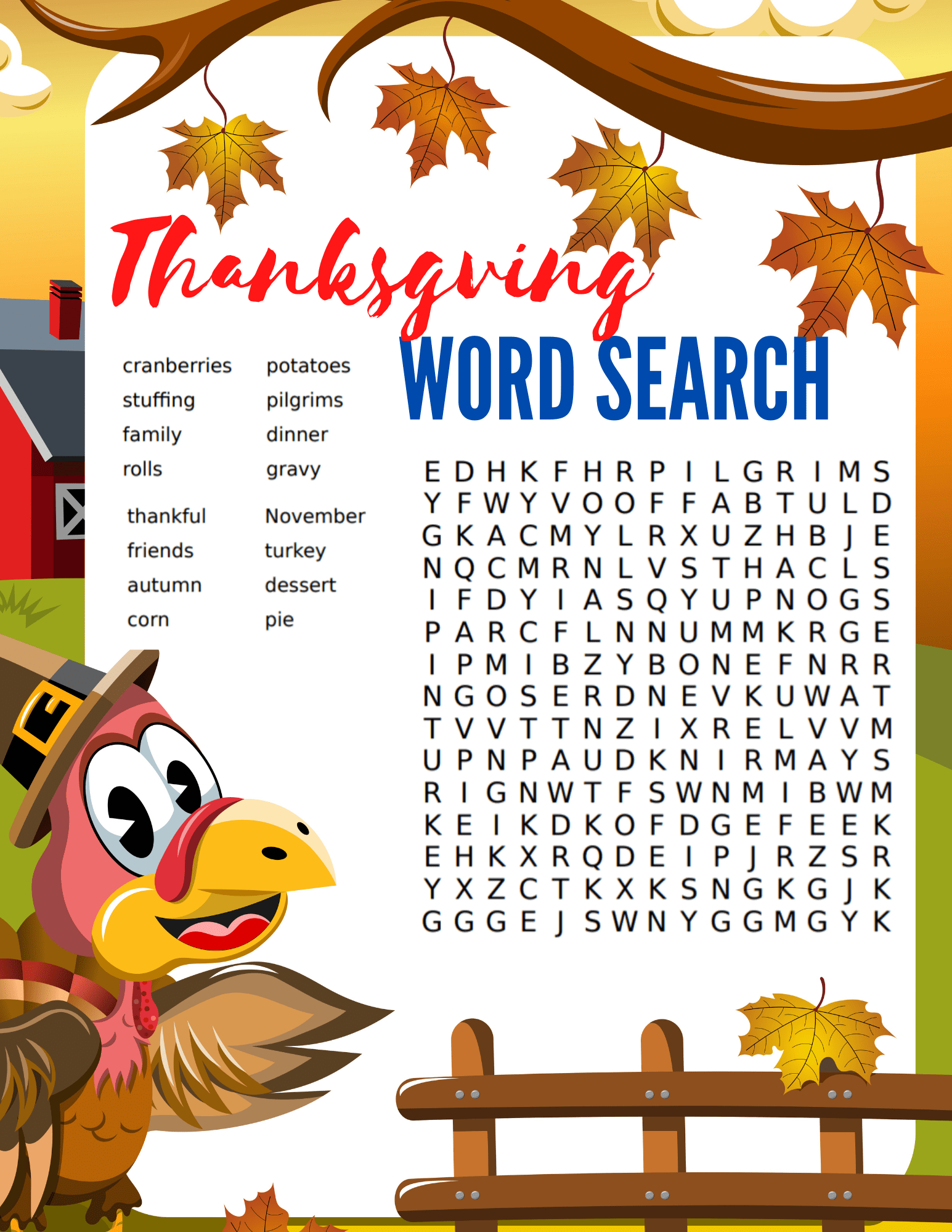 Thanksgiving Word Search Two Kids And A Coupon Thanksgiving Word Search Two Kids And A Coupon