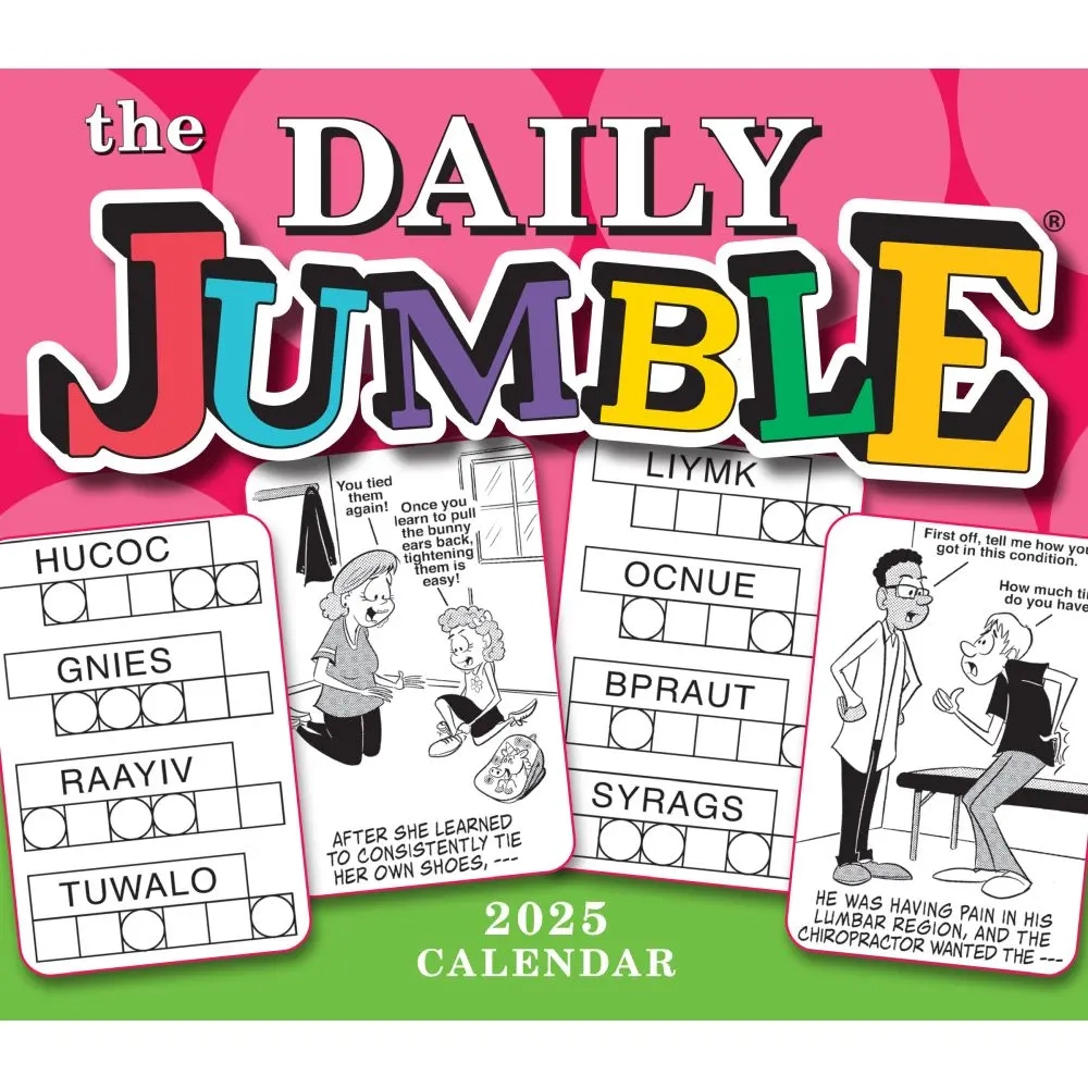The Daily Jumble 2025 Desk Calendar Calendars