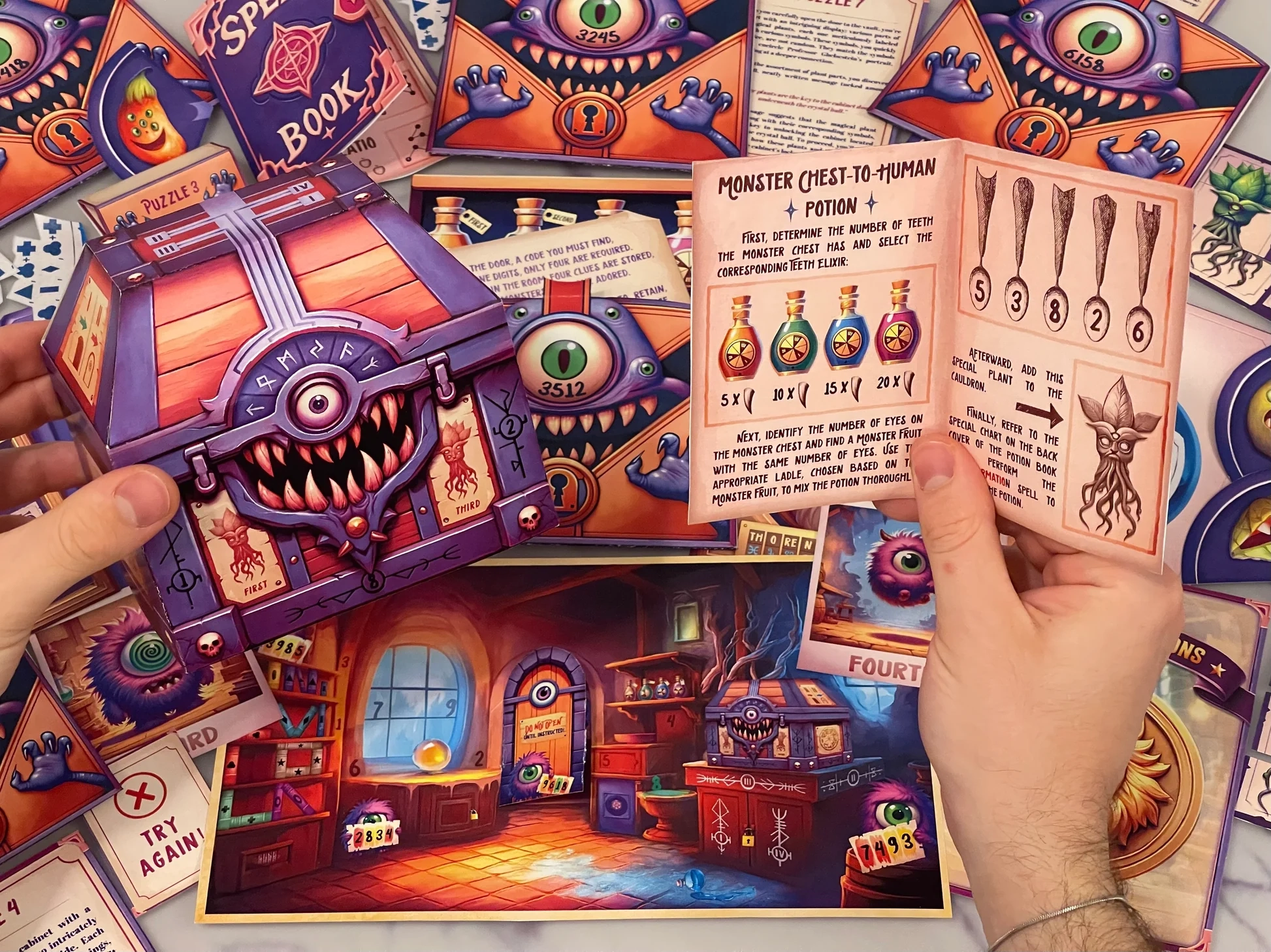 The Monster Chest Printable Escape Room DIY Wizard School Escape Room At Home MysteryLocks The Monster Chest Printable Escape Room DIY Wizard School Escape Room At Home MysteryLocks