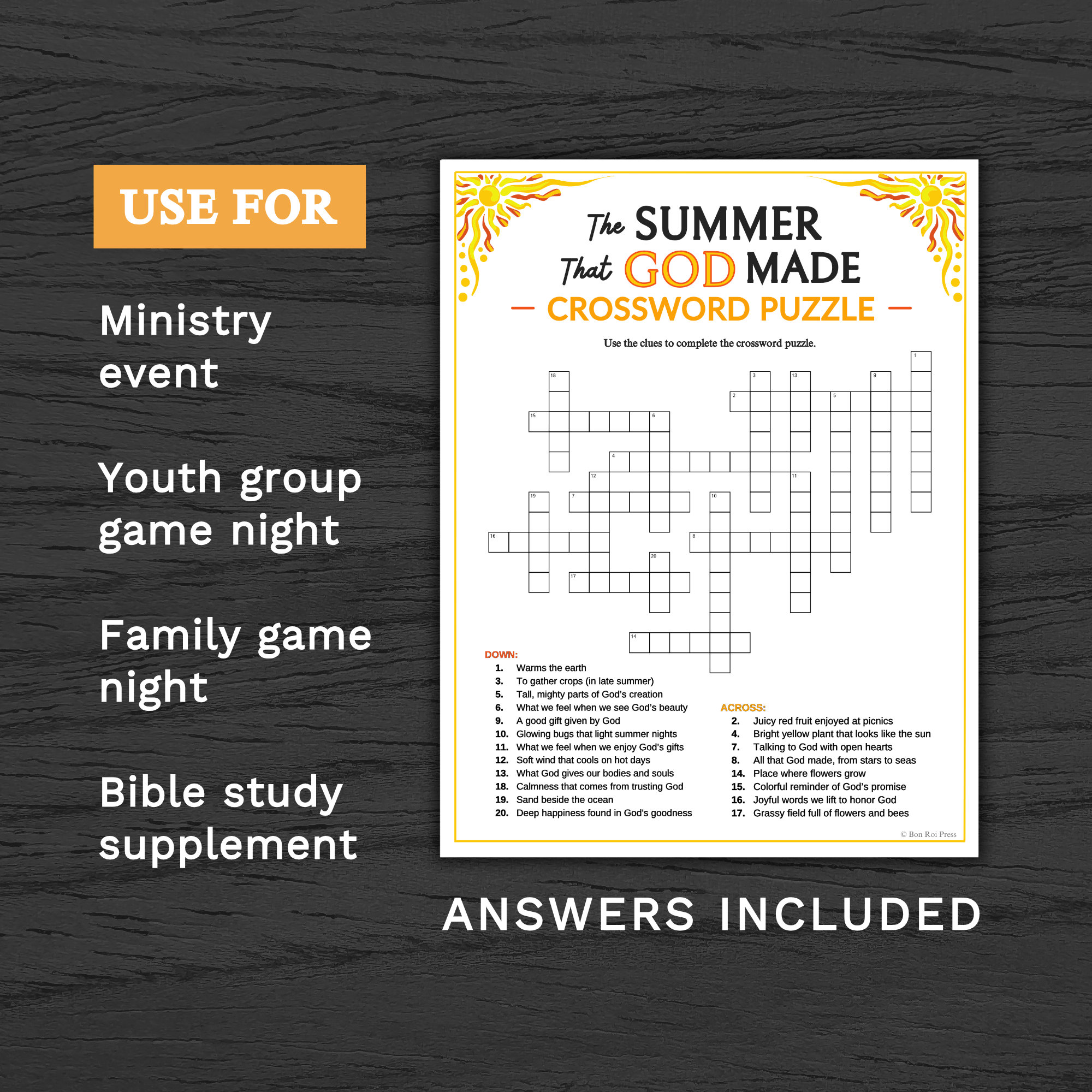 Printable Bible Crossword Puzzles For Youth Printable Bible Crossword Puzzles For Youth