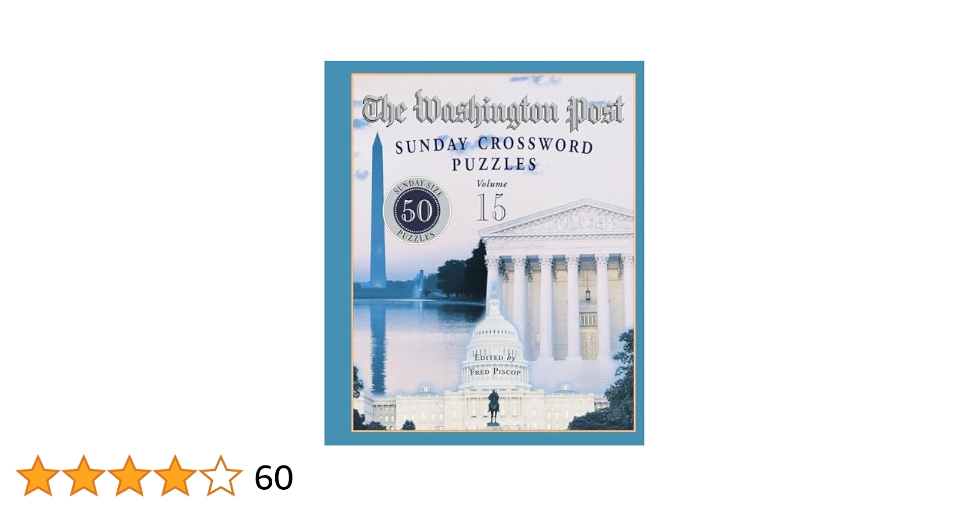 The Washington Post Sunday Crossword Puzzles Volume 15 Piscop Fred 9780812934922 Amazon Books The Washington Post Sunday Crossword Puzzles Volume 15 Piscop Fred 9780812934922 Amazon Books