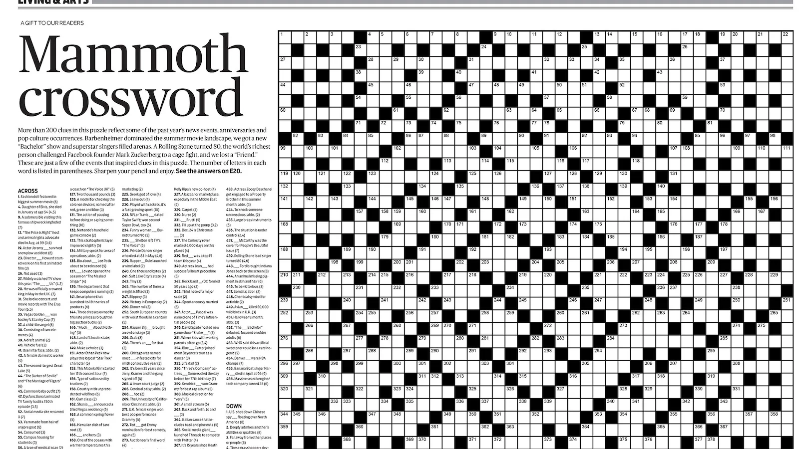 Free Crossword Puzzles Printable Die Free Crossword Puzzles Printable Die