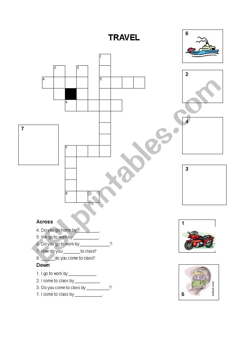Printable Travel Crossword Puzzles Printable Travel Crossword Puzzles