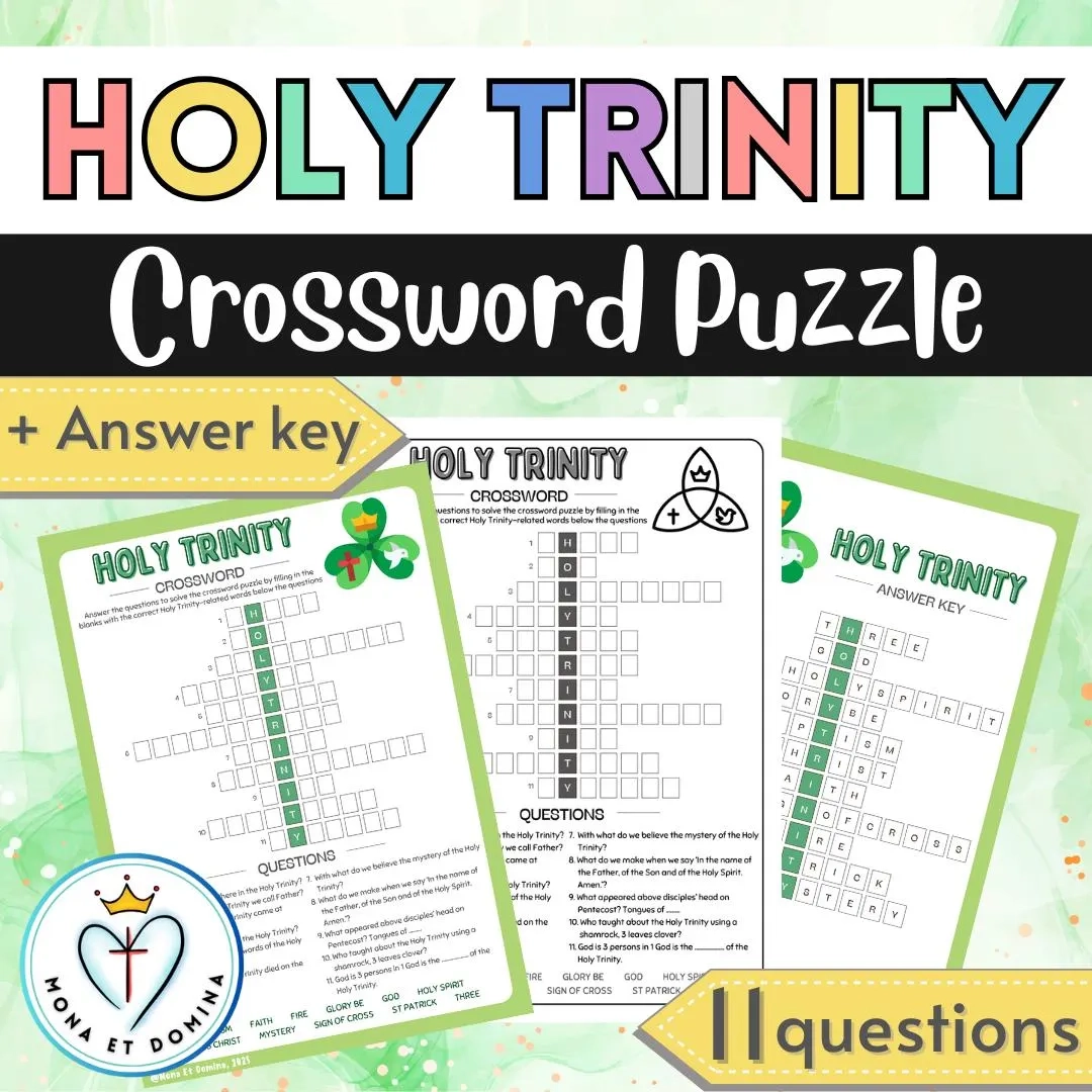 Trinity Sunday Puzzle Etsy