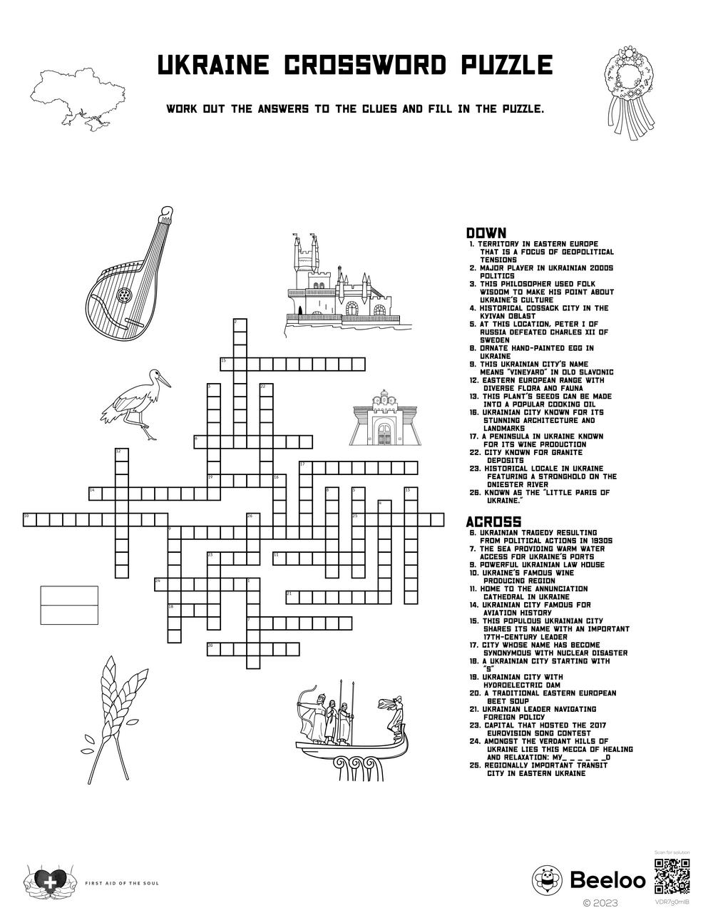 Europe Crossword Puzzles Printable Europe Crossword Puzzles Printable