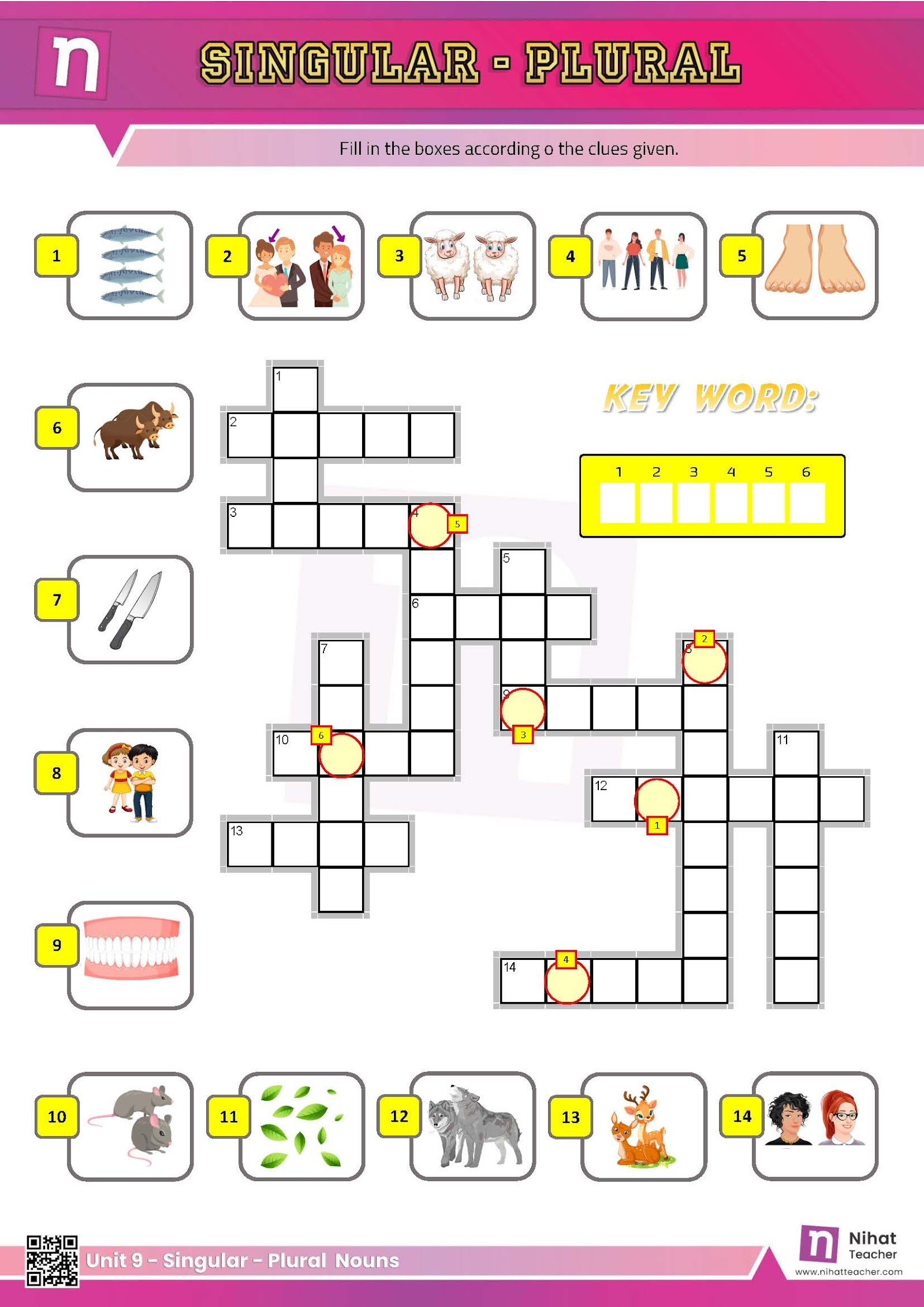 Unit 9 Singular Plural Nouns Crossword Free English Learning And Teaching Resources Free PDF Worksheets And Multiple Choice Tests Unit 9 Singular Plural Nouns Crossword Free English Learning And Teaching Resources Free PDF Worksheets And Multiple Choice Tests