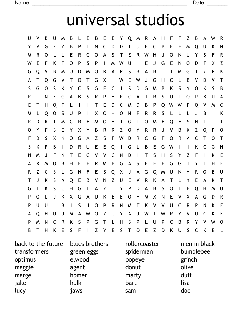 Universal Printable Crossword Puzzles Universal Printable Crossword Puzzles