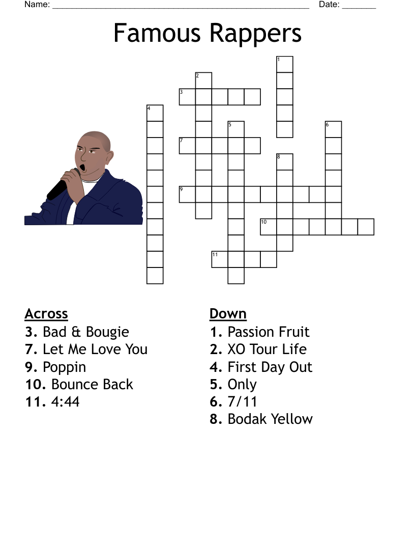 Urban Hip Hop Crosswords Word Searches Bingo Cards WordMint Urban Hip Hop Crosswords Word Searches Bingo Cards WordMint