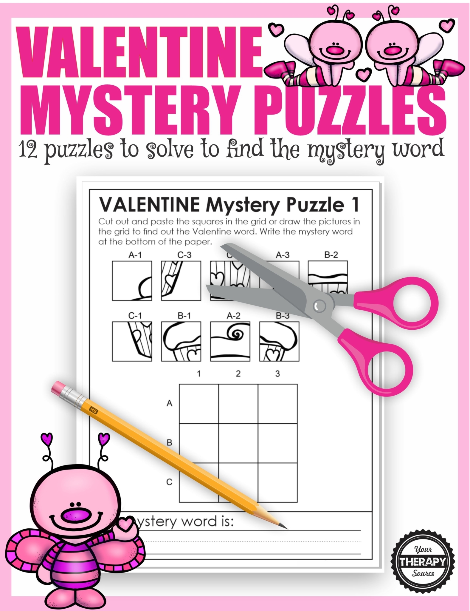 Valentine Puzzles Printable Your Therapy Source Valentine Puzzles Printable Your Therapy Source