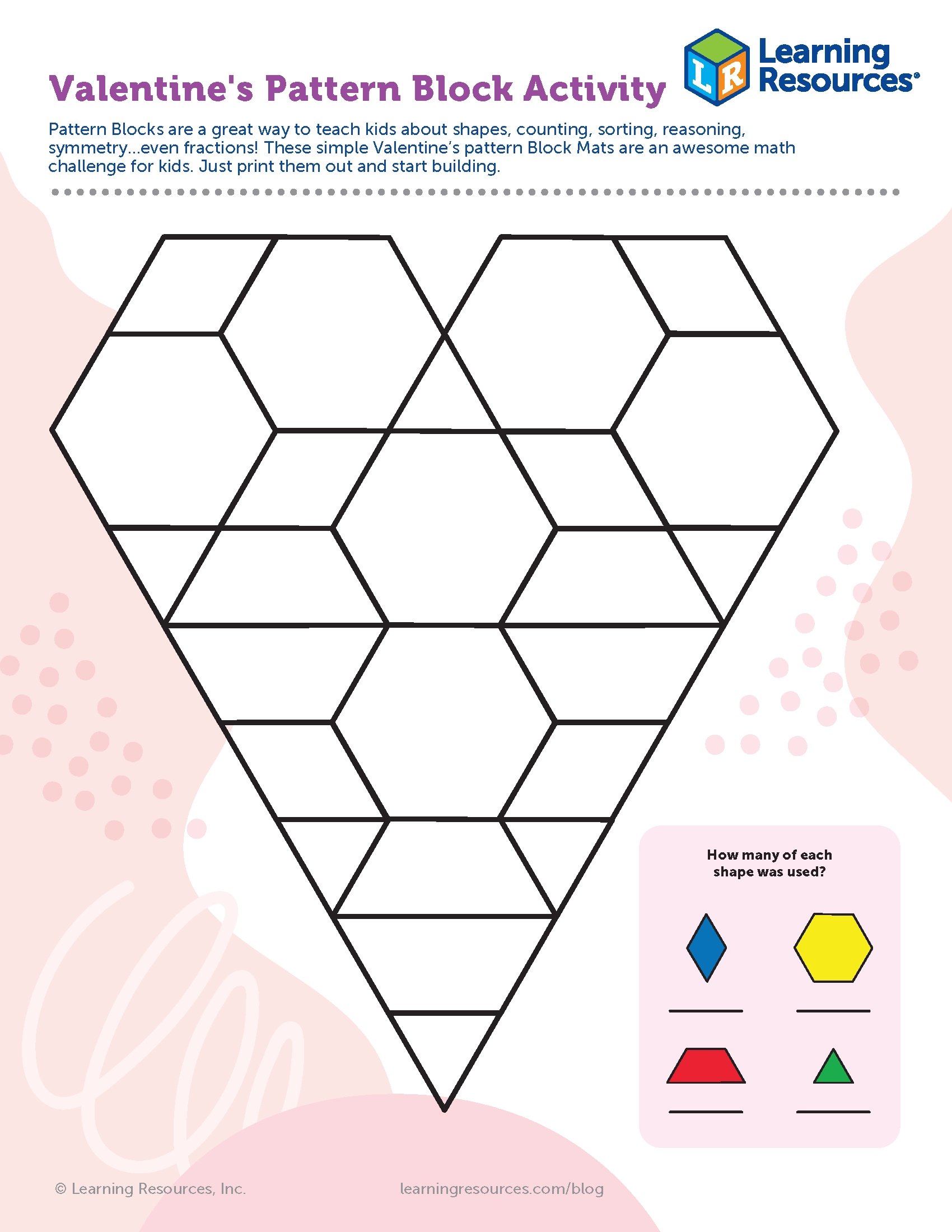 Valentine s Pattern Block Activity