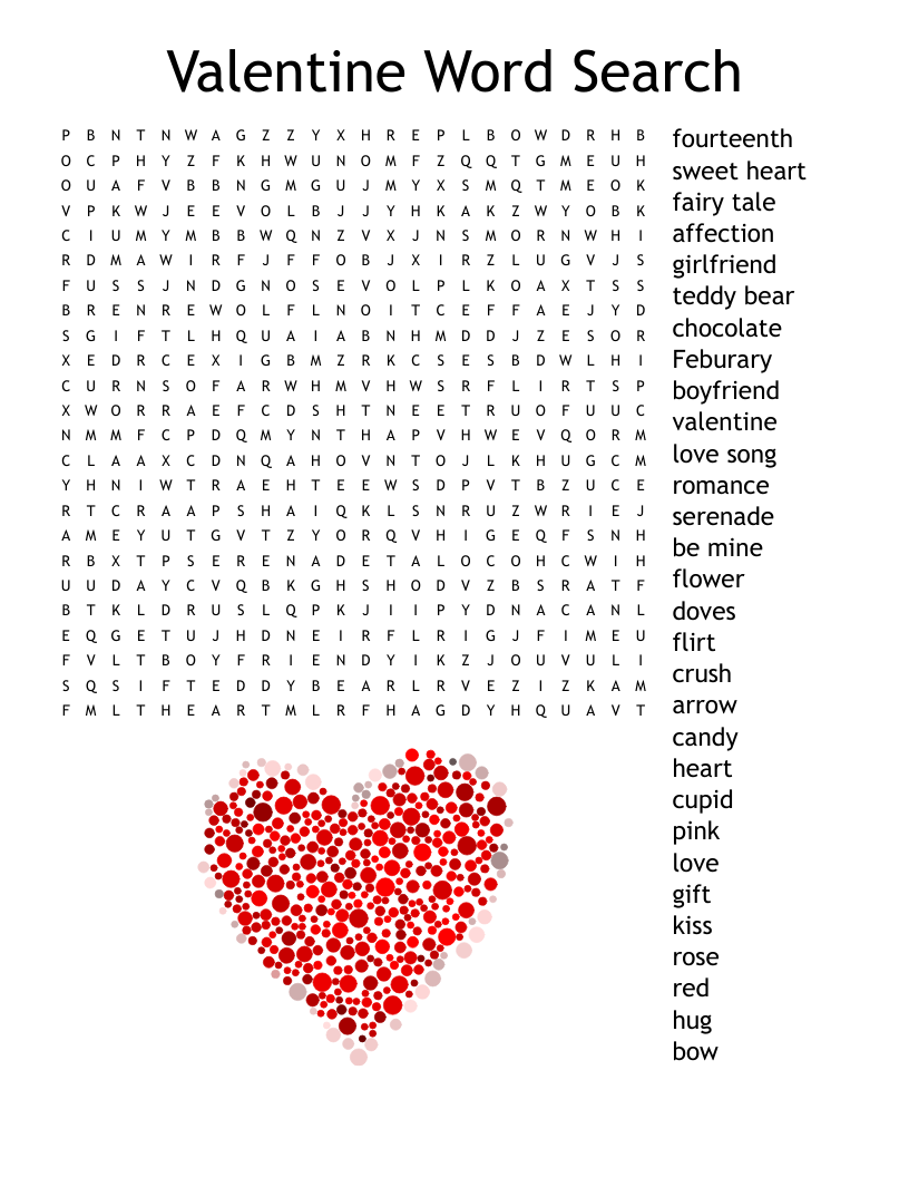 Free Printable Valentine Crossword Puzzles Free Printable Valentine Crossword Puzzles