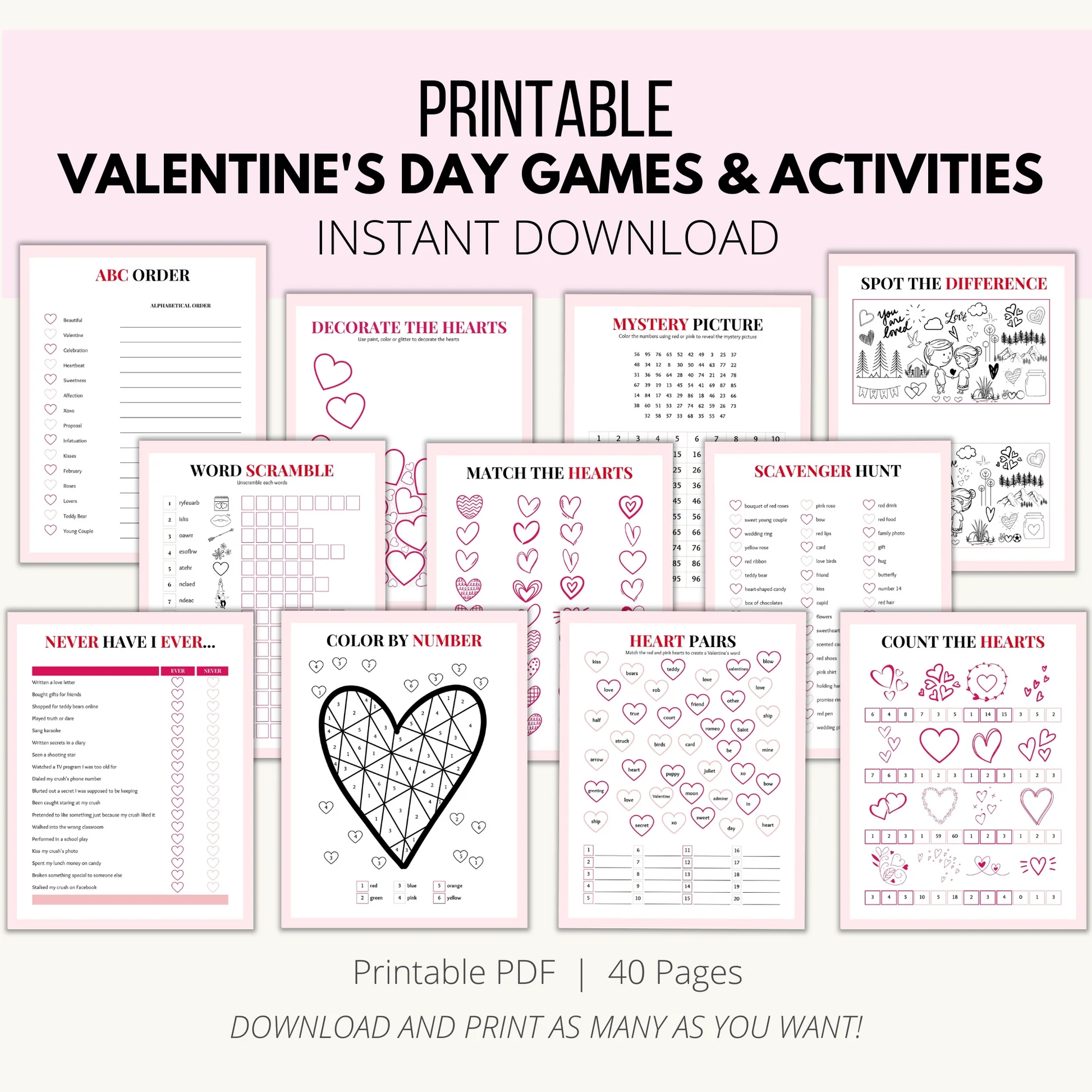 Valentine Worksheets Games Puzzles Add A Little Adventure Valentine Worksheets Games Puzzles Add A Little Adventure