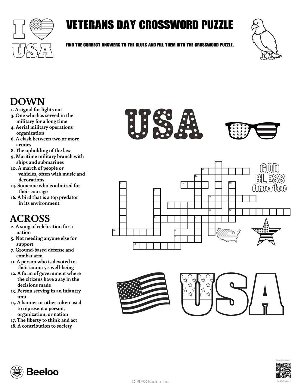 Printable Military Crossword Puzzles Printable Military Crossword Puzzles