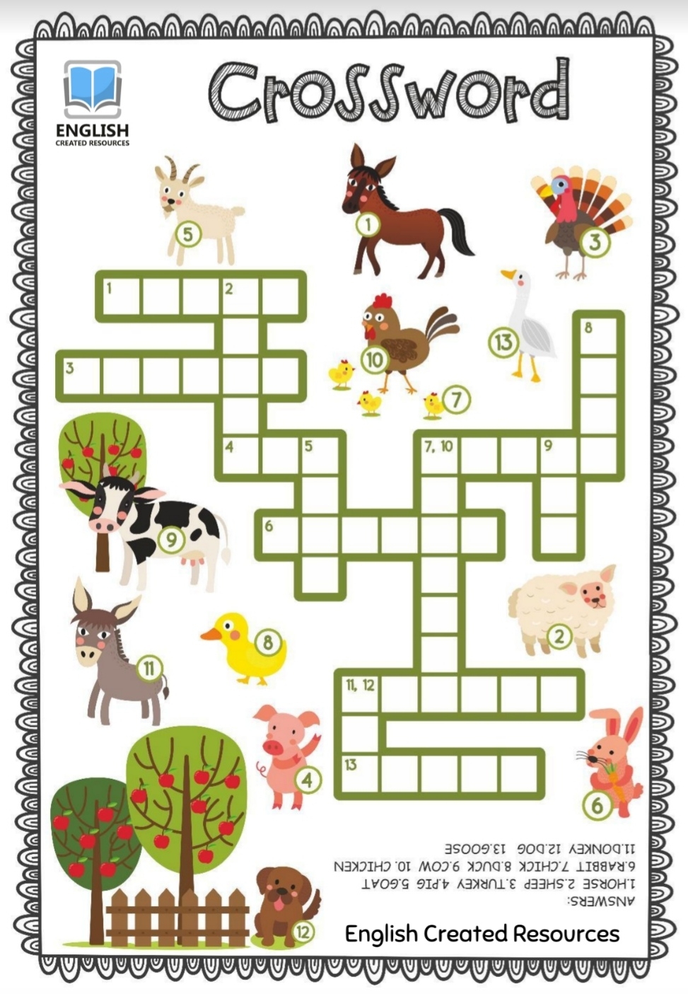 English Language Crossword Puzzles Printable English Language Crossword Puzzles Printable