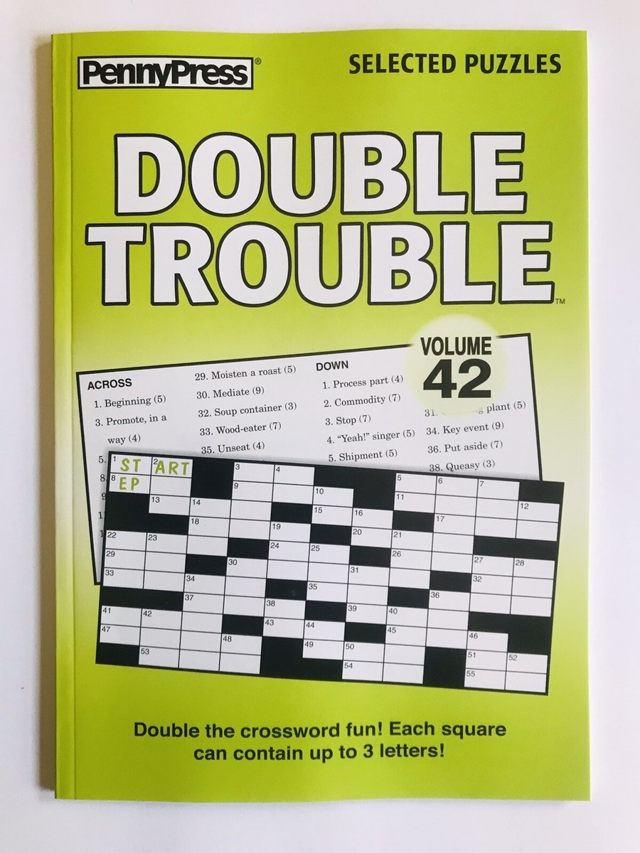 Volume 42 Of DOUBLE TROUBLE Penny Press Selected Puzzles DELL Variety Crosswords EBay