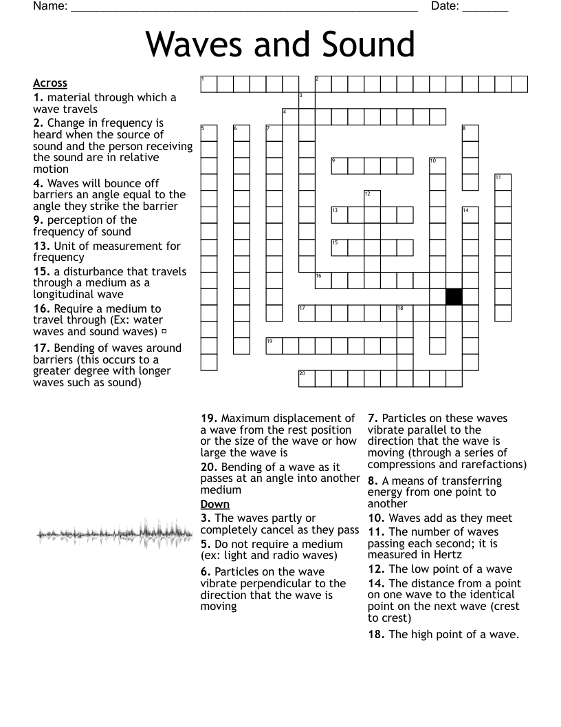Waves Crossword Puzzle WordMint Waves Crossword Puzzle WordMint