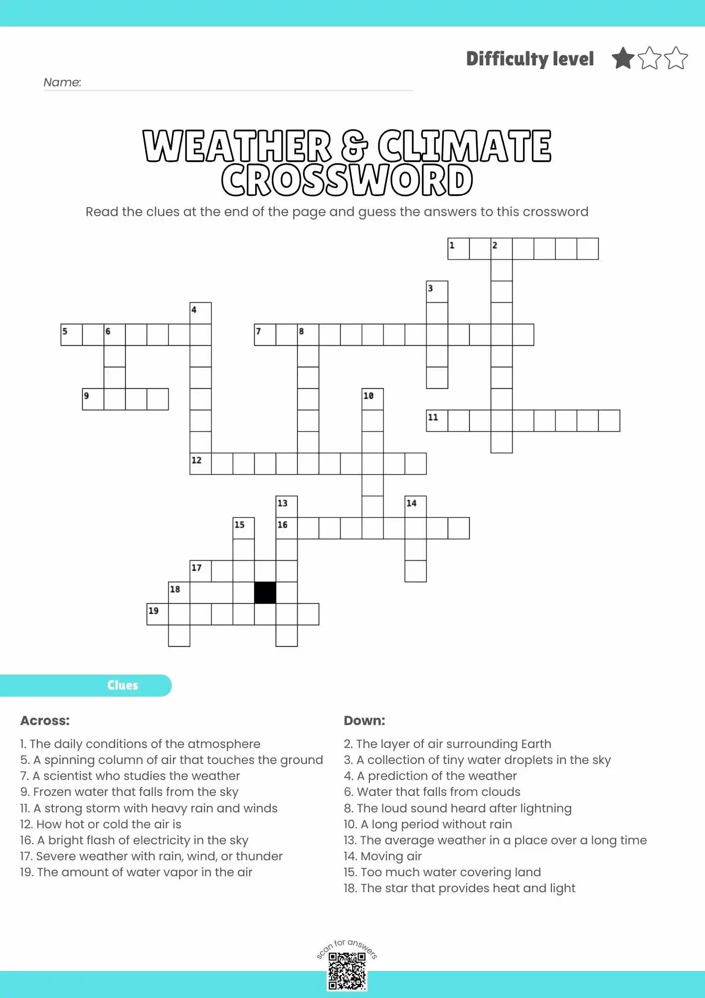 Science Crossword Puzzles Printable Free Science Crossword Puzzles Printable Free