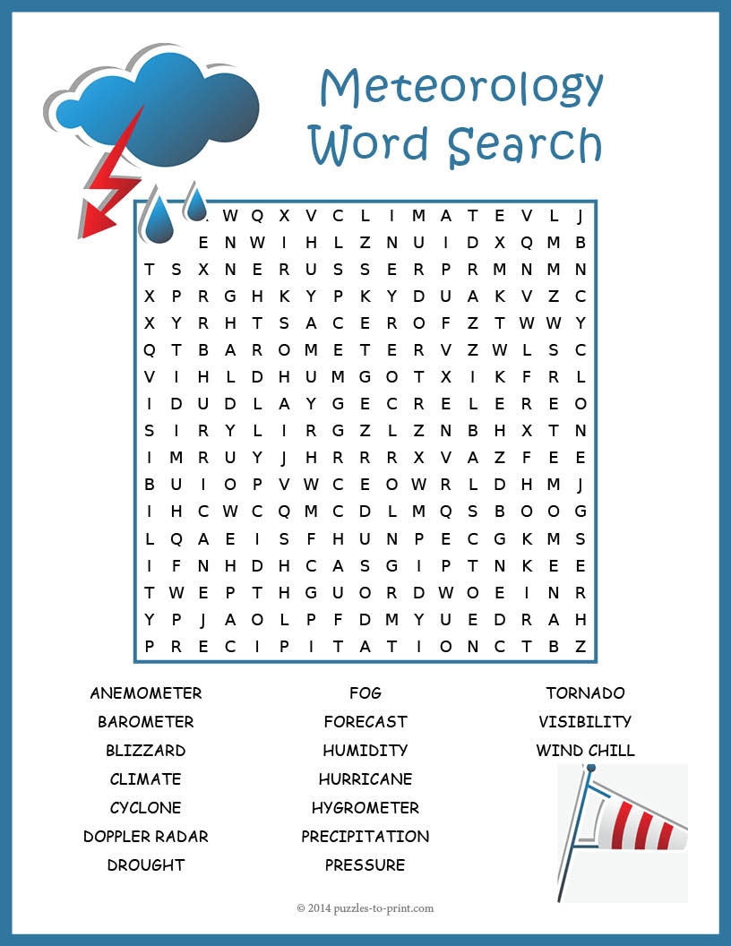 Printable Crossword Puzzles For Humidity Printable Crossword Puzzles For Humidity