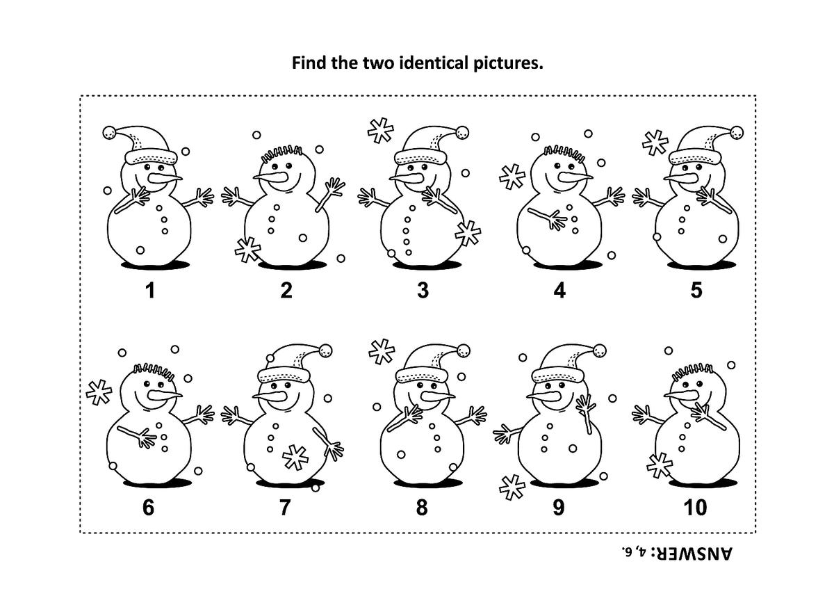 Printable Winter Puzzles Printable Winter Puzzles