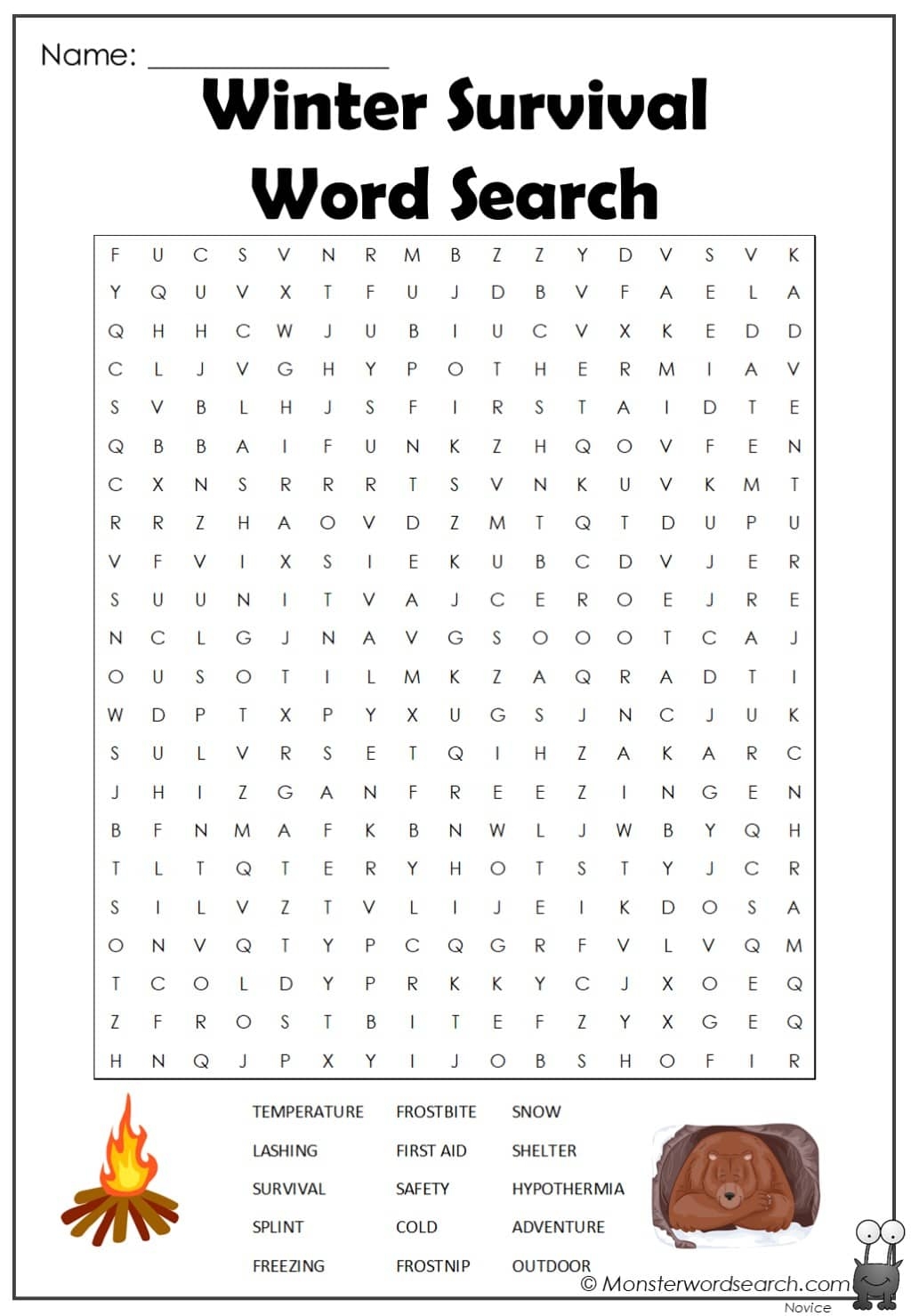 Winter Word Search Puzzles Printable Winter Word Search Puzzles Printable