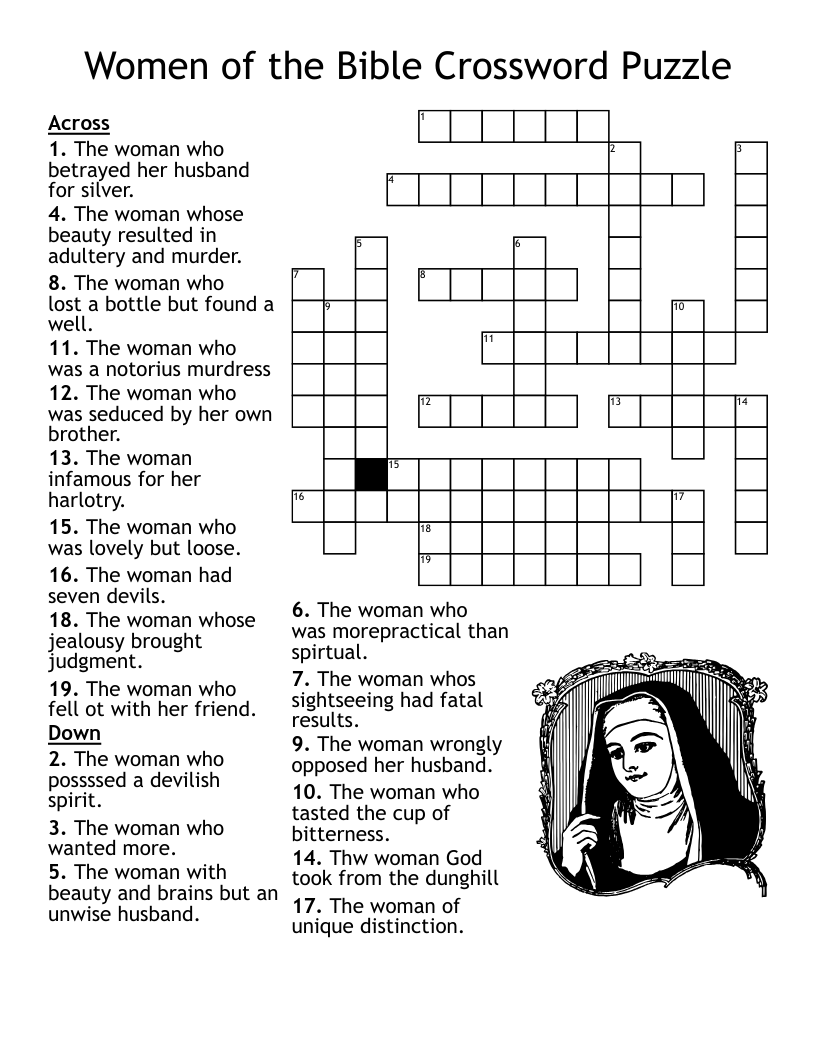 Christian Crossword Puzzles Printable Christian Crossword Puzzles Printable