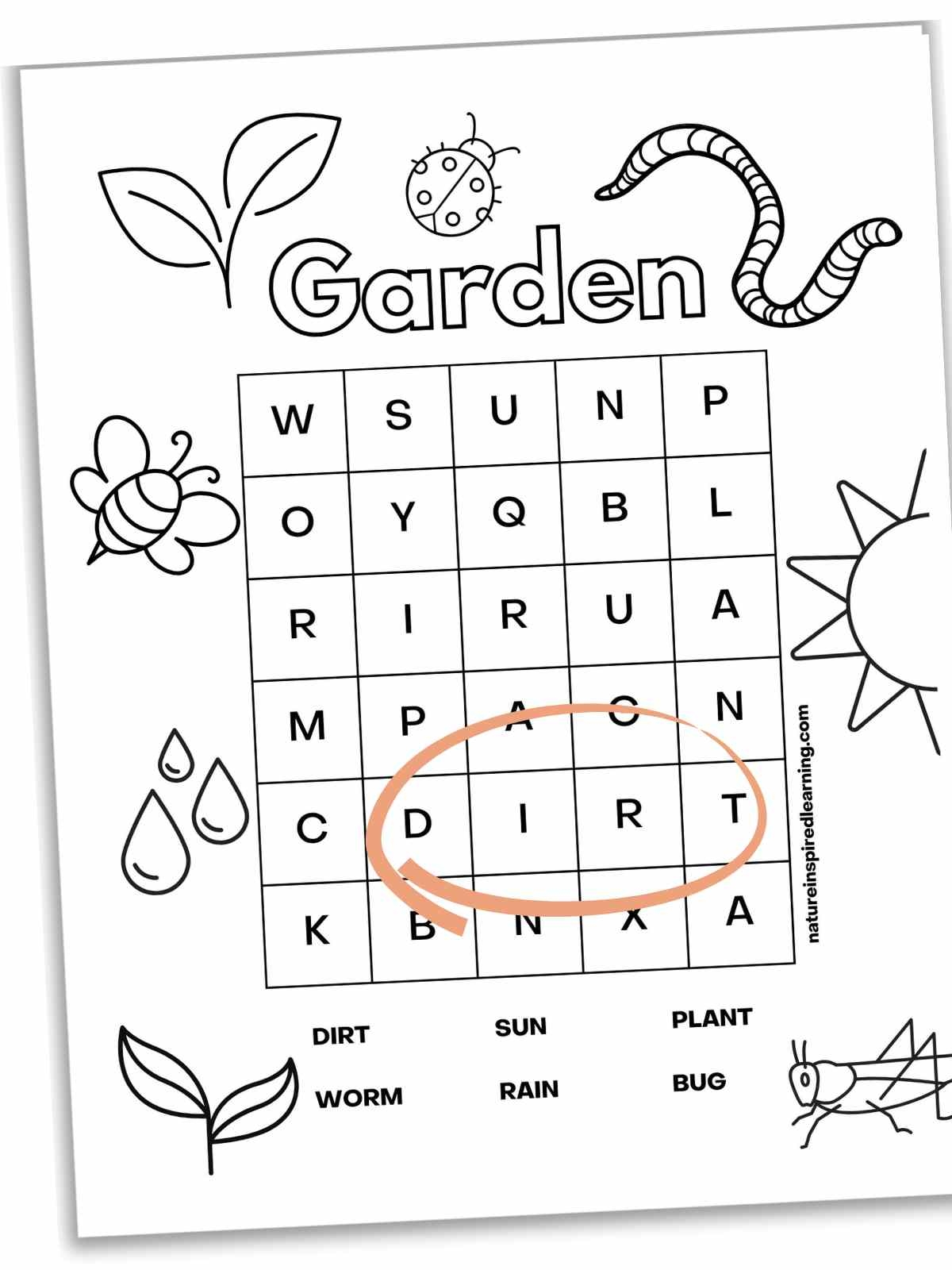 Word Search Game For Children Crossword With Farm Animals Worksheets Library