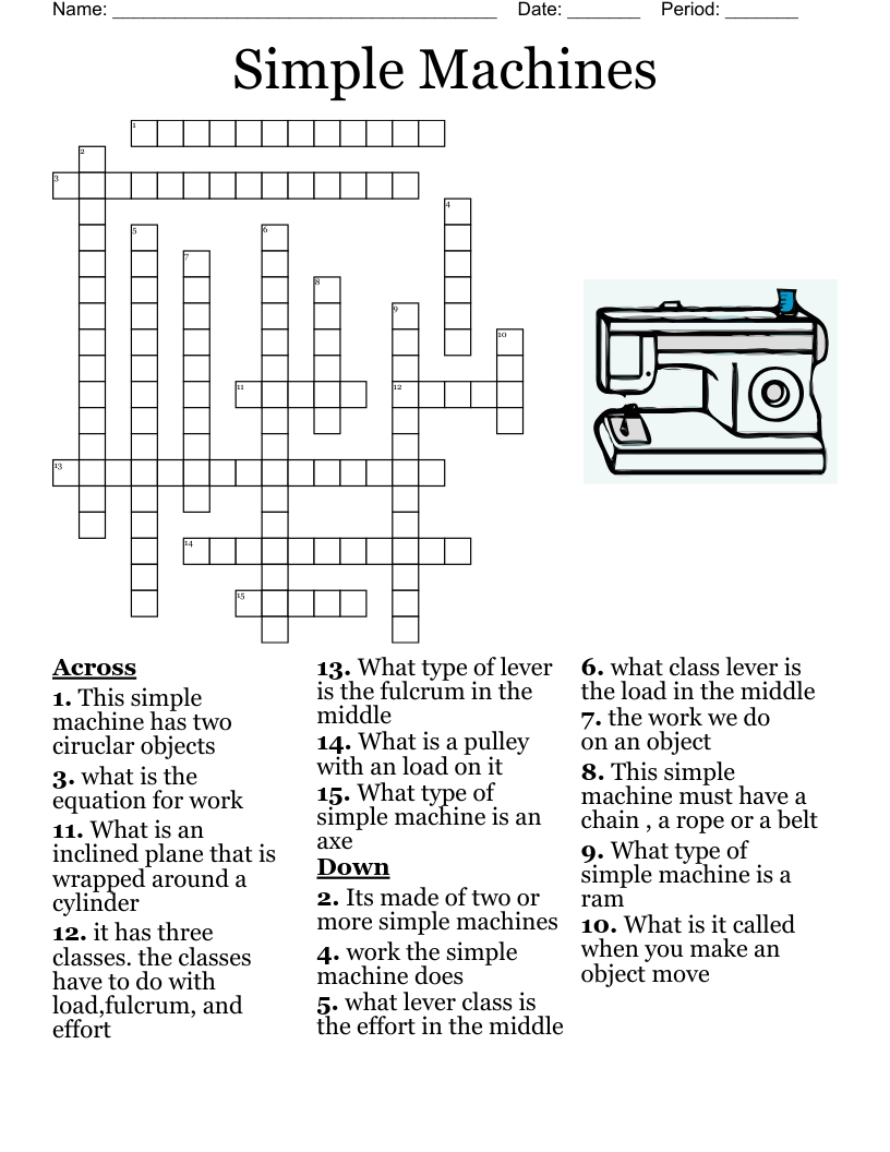 Work And Power Crossword WordMint Work And Power Crossword WordMint
